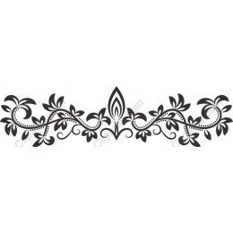Elegant Decorative Floral Border