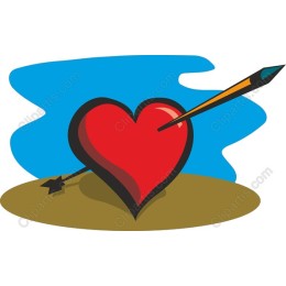 Heart-Pierced by Arrow