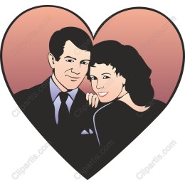Heart-Shaped Romantic Couple