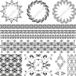 Black Ornamental Collection - Elegant Elements