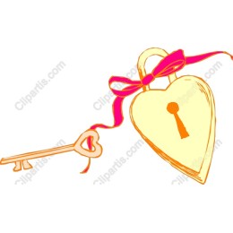 Heart Lock and Key