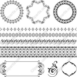 Elegant Ornamental Frames and Borders Collection