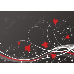 Elegant Floral Swirl