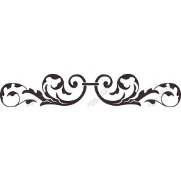Elegant Floral Swirl Ornament