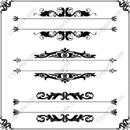 Elegant Black Flourishes Collection