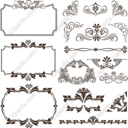 Elegant Decorative Flourishes Set