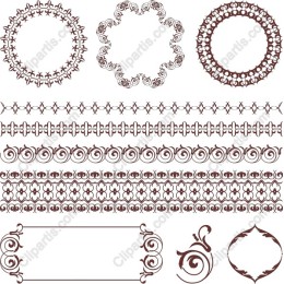 Vintage Decorative Ornaments Pack