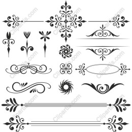 Elegant Flourishes and Decorative Elements Collection