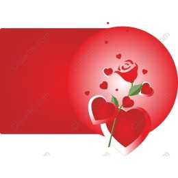 Romantic Rose and Hearts