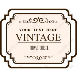 Vintage Name Label