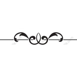 Elegant Black Ornate Flourish