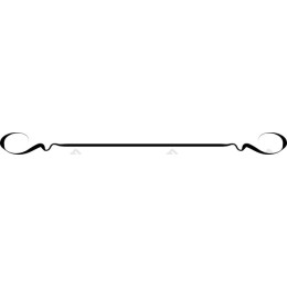 Elegant Flowing Line Ornament