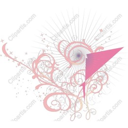 Elegant Pink Swirl
