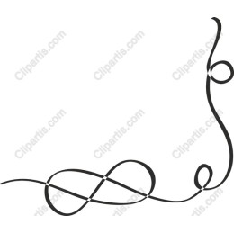 Elegant Black Decorative Swirl