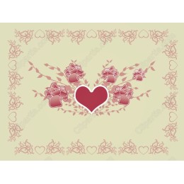 Romantic Roses Heart