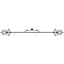 Elegant Black and White Flourish Divider
