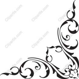 Elegant Floral Corner Ornament