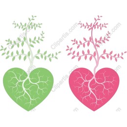 Heart-Shaped Nature - Green & Pink Editions