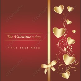 Golden Hearts Valentine's Day
