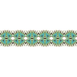 Turquoise Elegance: Decorative Pattern