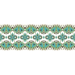 Teal and Gold Elegance: Seamless Pattern