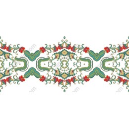 Premium Floral Border Art