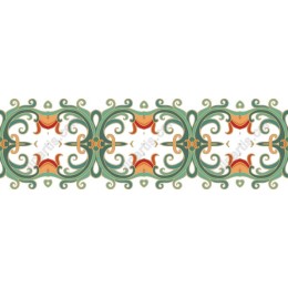 Vintage Floral Swirl Pattern