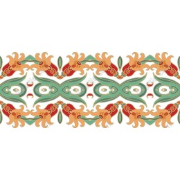 Vibrant Intricate Decorative Motif