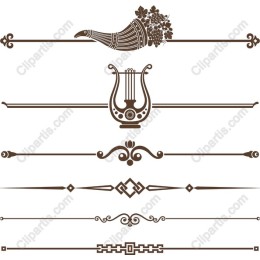 Elegant Vintage Decorative Borders Set