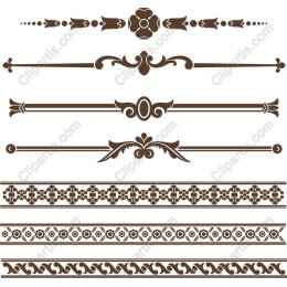 Elegant Decorative Borders Set