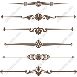 Elegant Vintage Decorative Dividers Collection