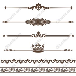 Elegant Ornate Decorative Border Set
