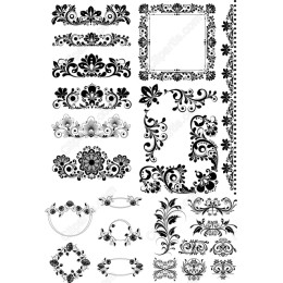Ornamental Clipart Bundle: Elegant