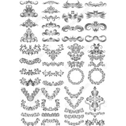 Baroque Vintage Flourishes Set
