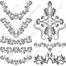 Elegant Floral Decorative Set