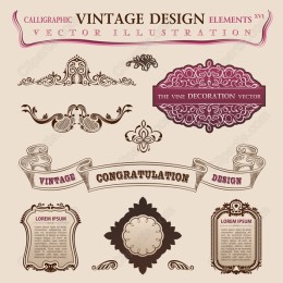 Calligraphic Vintage Elements XVI