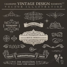 Calligraphic Vintage Elements XXVI