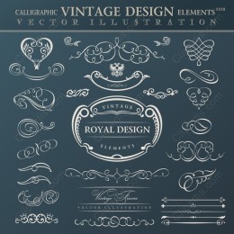 Calligraphic Vintage Elements XXIII