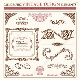 Calligraphic Vintage Elements V6