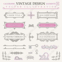 Vintage Elements - Calligraphic Pack