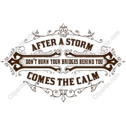 After a Storm Inspirational Quote