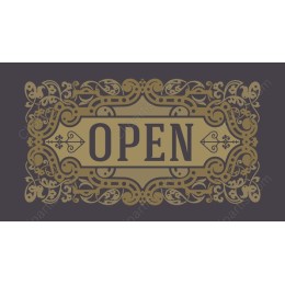Elegant Vintage Open Sign