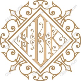 Ornate Monogram Diamond