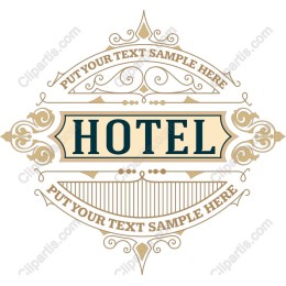 Vintage Hotel Sign with Customizable Text Options