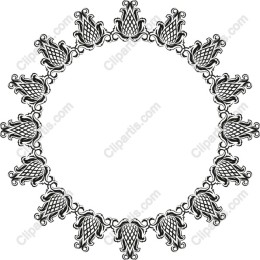 Elegant Black Ornamental Frame