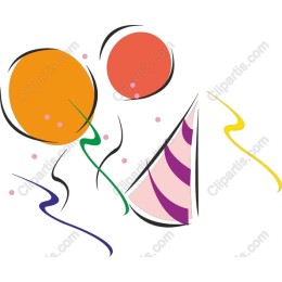 Celebration Balloons and Party Hat
