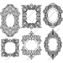 Ornate Vintage Frames Set