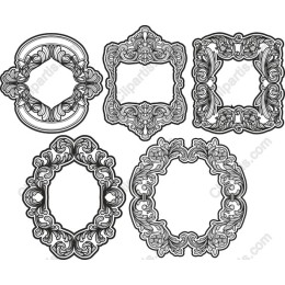 Elegant Ornate Frame Set
