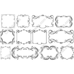 Ornate Elegant Frame Set - 12 Unique