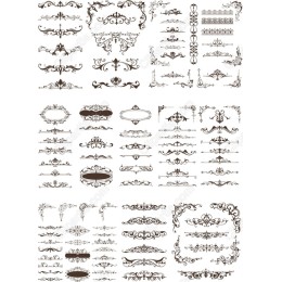 Vintage Ornamental Clipart Set